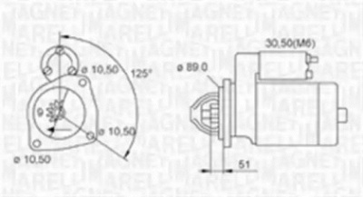MAGNETI MARELLI 063720008010 -  Стартер